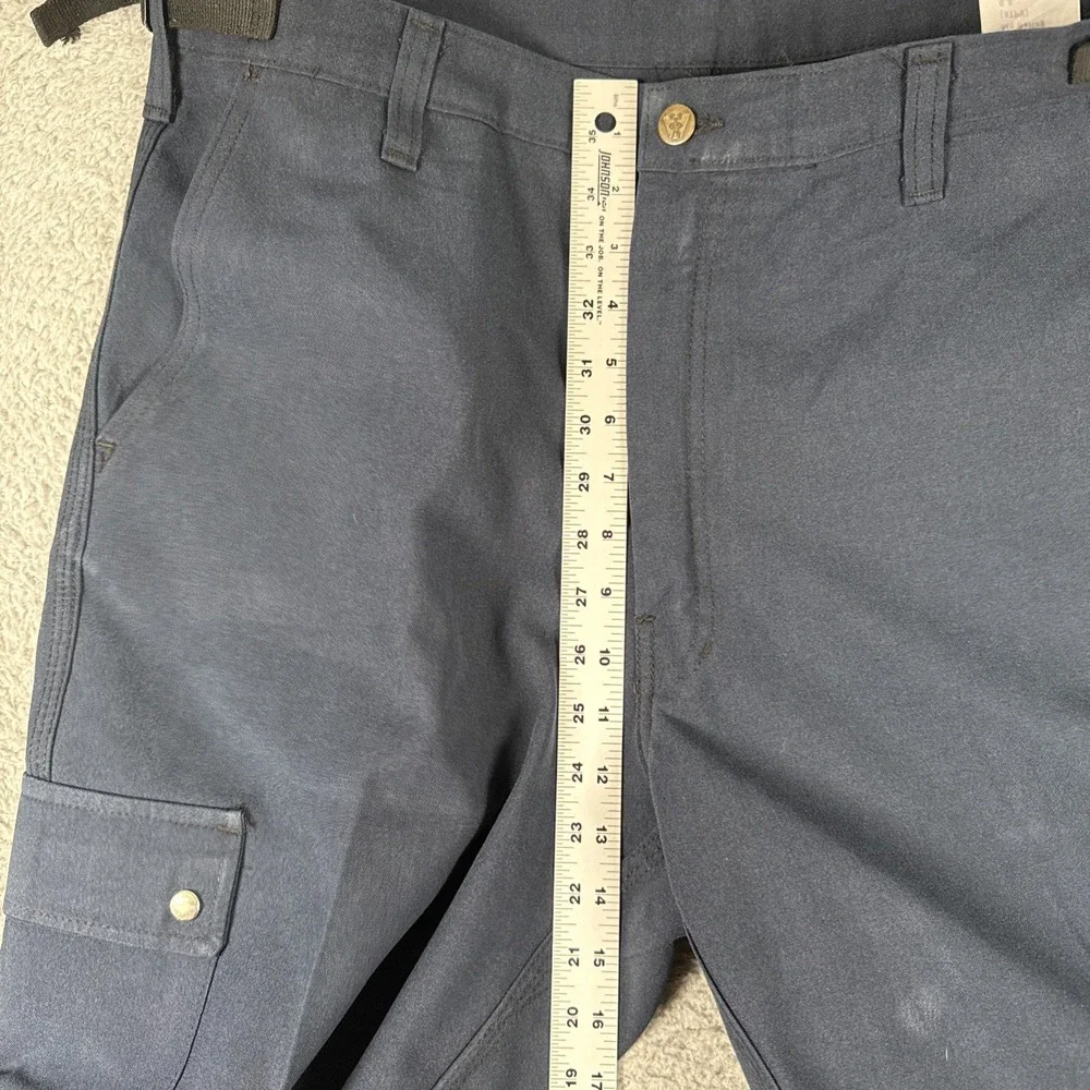 Men's Dark Navy Cargo Pants with Snap Pockets